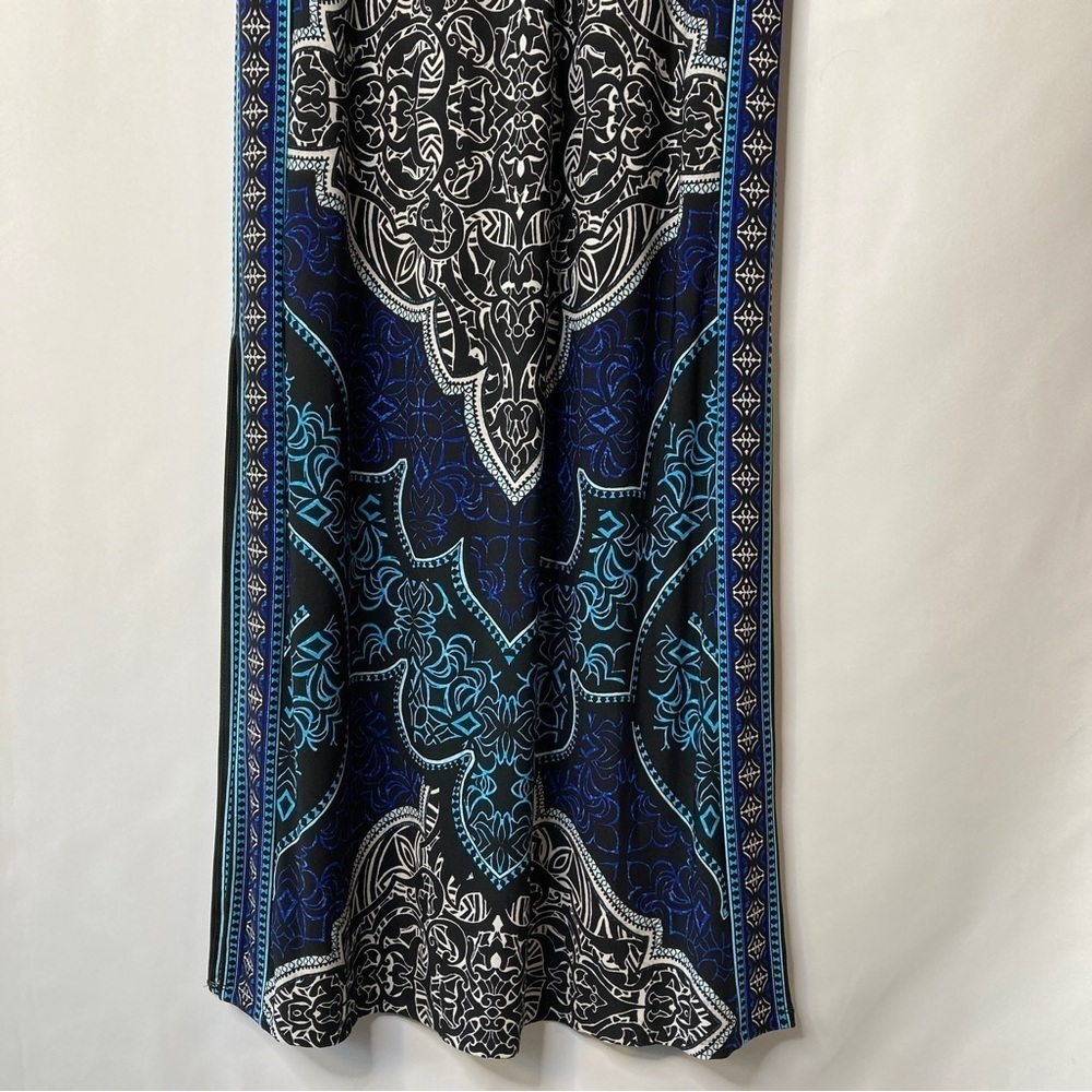 White House Black Market Women’s Halter Neck Bohemian Print Maxi Dress Size S - Picture 4 of 10
